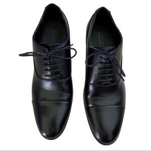 Perry Ellis Black Leather Portfolio Oxford 10